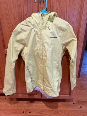 Patagonia Bright Yellow Hooded Shell Jacket